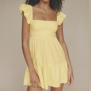 Reformation Jeune Dress size 2- Butter yellow